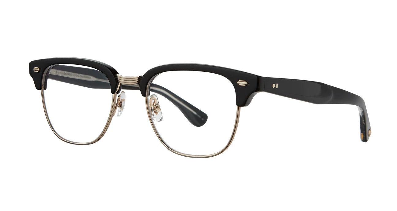 Vintage with modern sophistication—the Elkgrove eyeglass frame combines a unique browline, a deep square lens shape made from biodegradable acetate and a larger fit for those with bolder tastes.  It features contoured temples inspired by 50s car fins and is finished with our distinctive metal plaques.